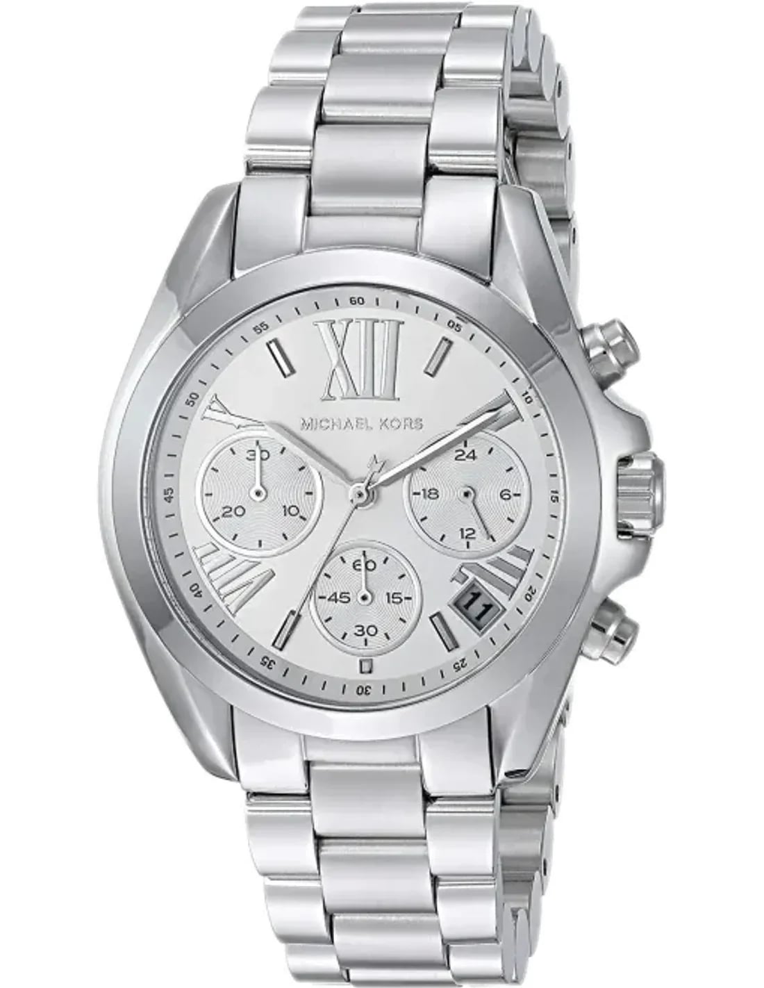 Montre Michael Kors MK6174 Bradshaw chronographe acier argenté cadran rond