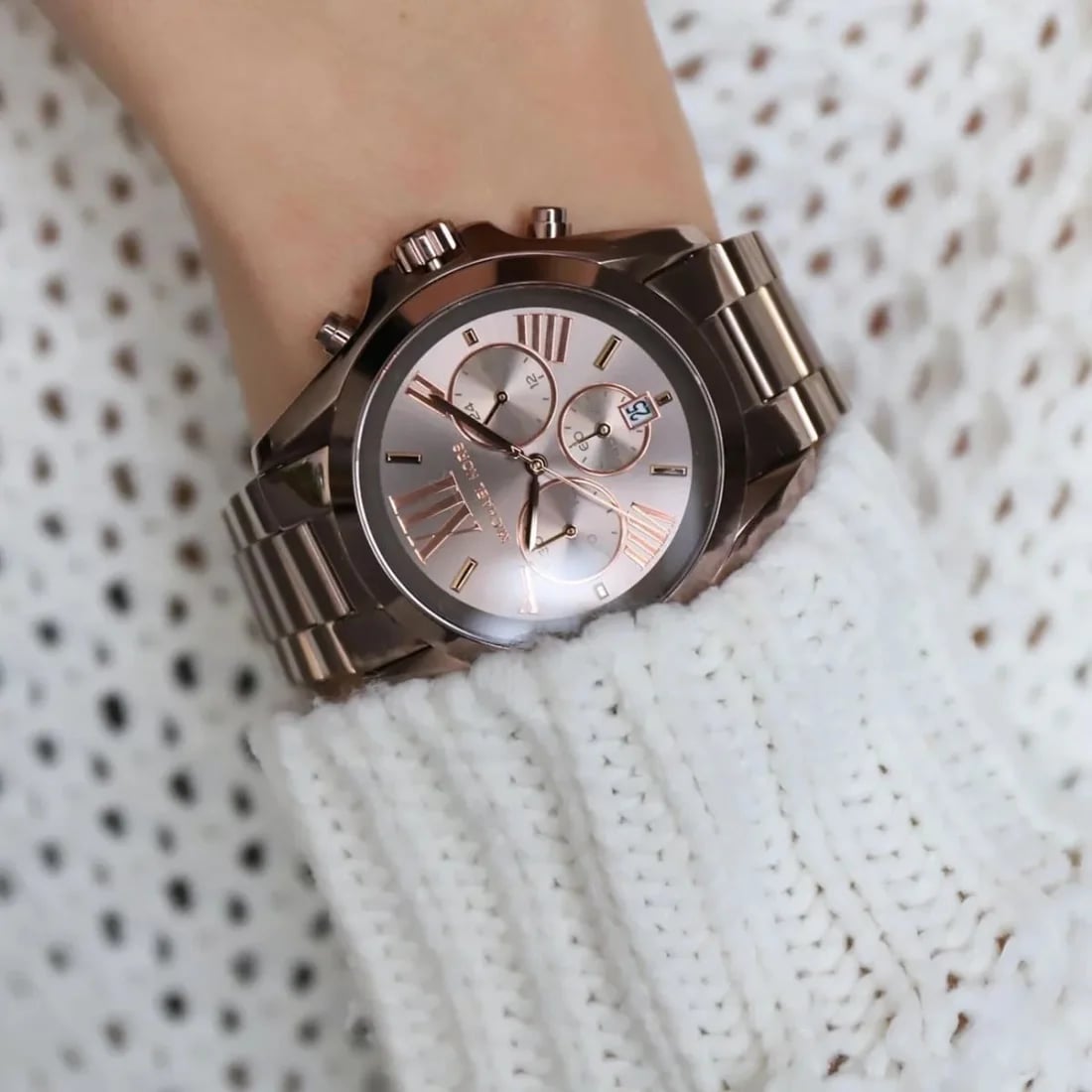 Michael Kors MK6247 Bradshaw Stainless Steel Brown Men's Watch view 4