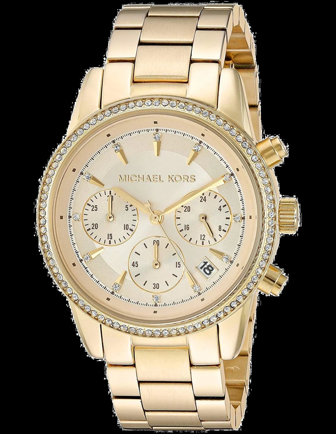 Montre Michael Kors MK6356 Ritz femme cadran doré acier inoxydable