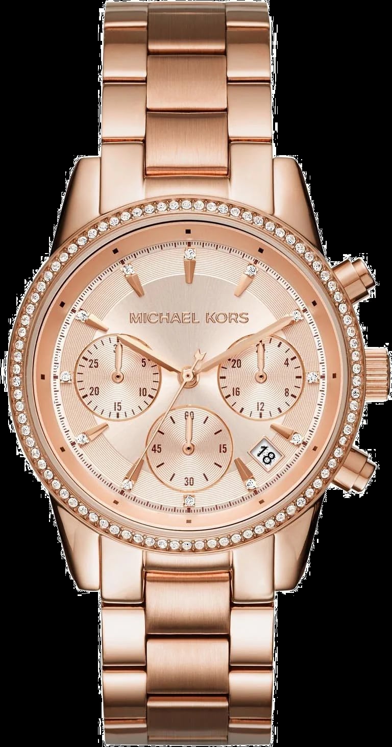 Montre Michael Kors MK6357 femme cadran or rose bracelet acier inoxydable