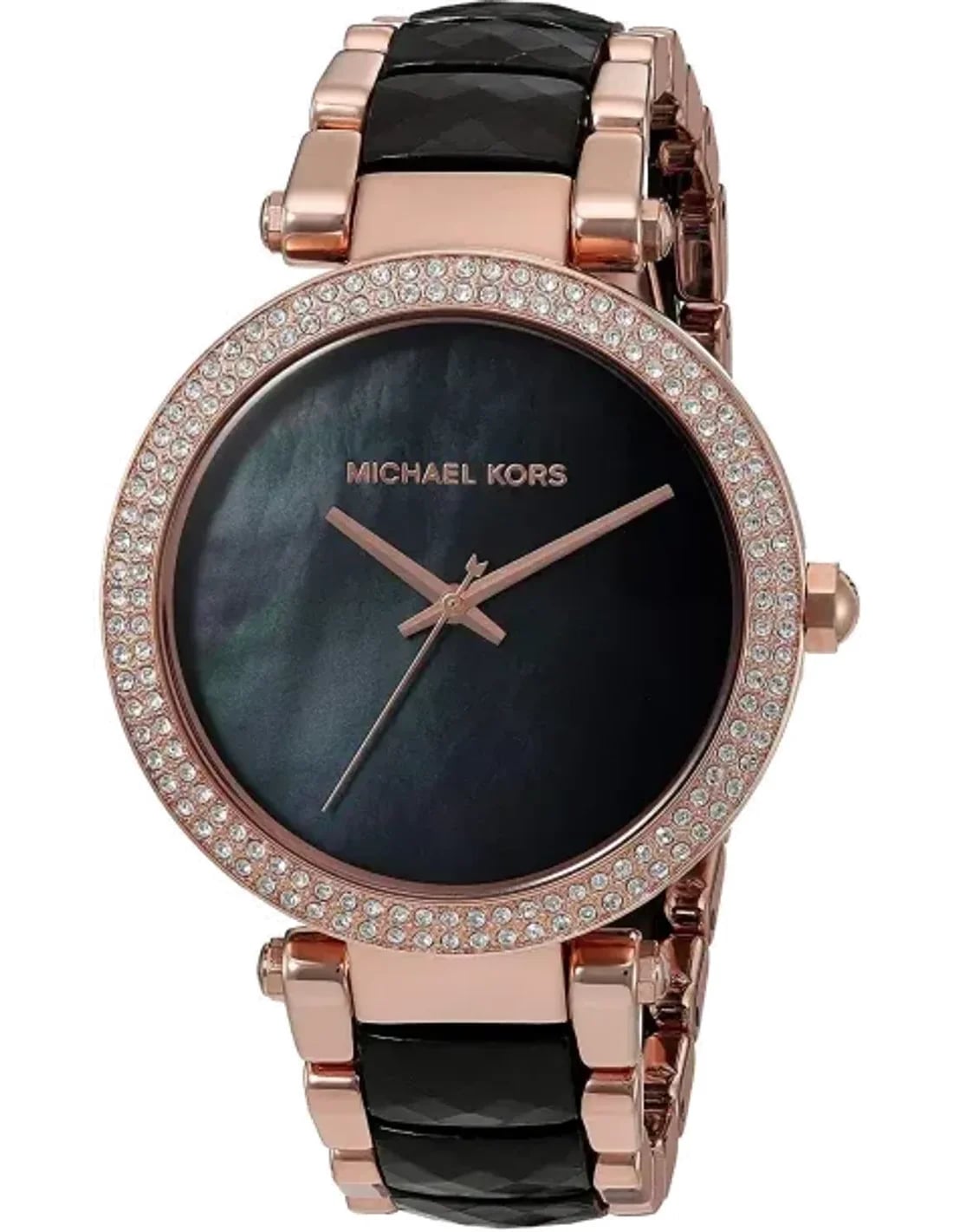 Montre Michael Kors MK6414 cadran nacre couleur montre noire style chic décontracté