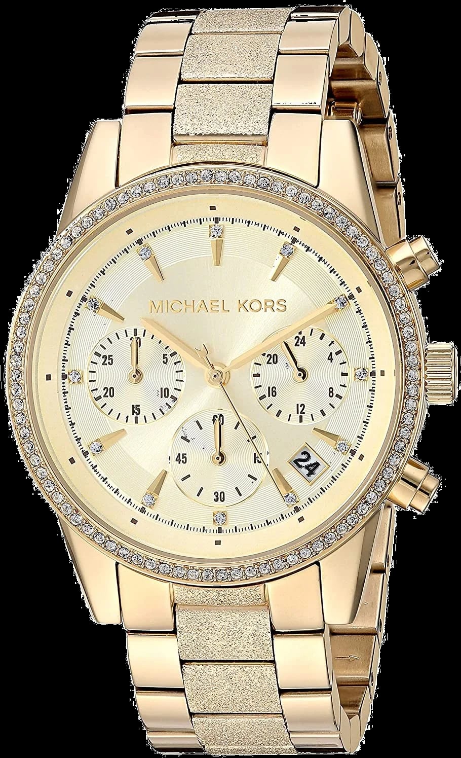 Montre Michael Kors MK6597 femme cadran doré bracelet acier inoxydable