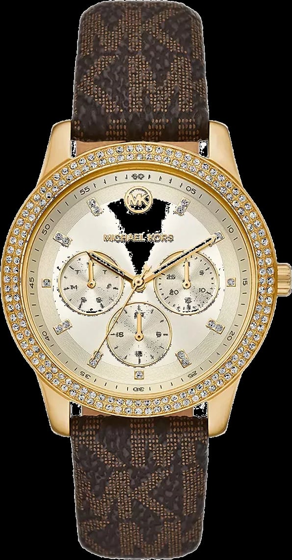 Montre Michael Kors MK6966 femme cadran argent bracelet cuir