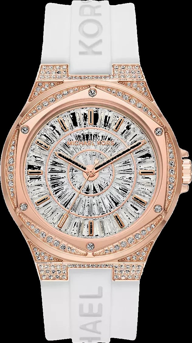 Montre Michael Kors MK7248 Lennox femme cadran blanc boîtier or rose