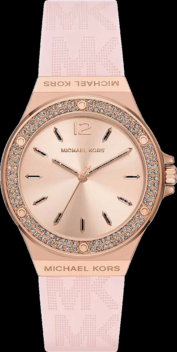 Montre Michael Kors MK7282 femme cadran or rose bracelet caoutchouc / silicone