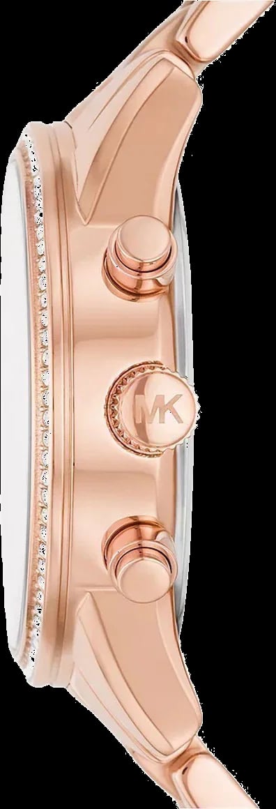 Montre Michael Kors Ritz MK7302 détail cadran pavé cristaux index bâtons