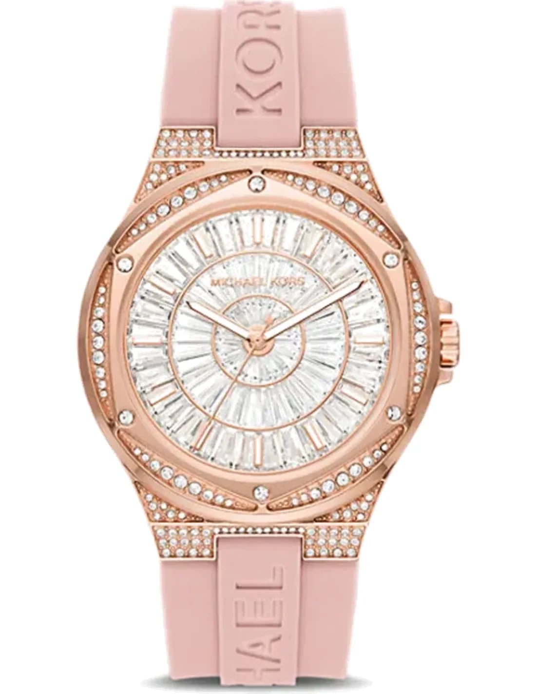 Montre Michael Kors MK7334 femme cadran rose bracelet caoutchouc / silicone