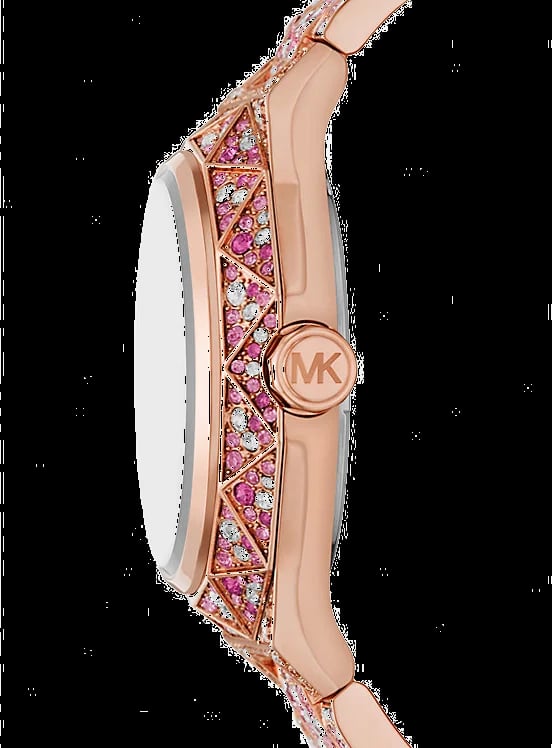 Michael Kors MK7343 Raquel Rose Gold Pavé Women's Watch - Limited Edition view 2