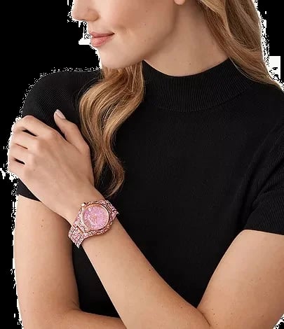 Michael Kors MK7343 Raquel Rose Gold Pavé Women's Watch - Limited Edition view 6