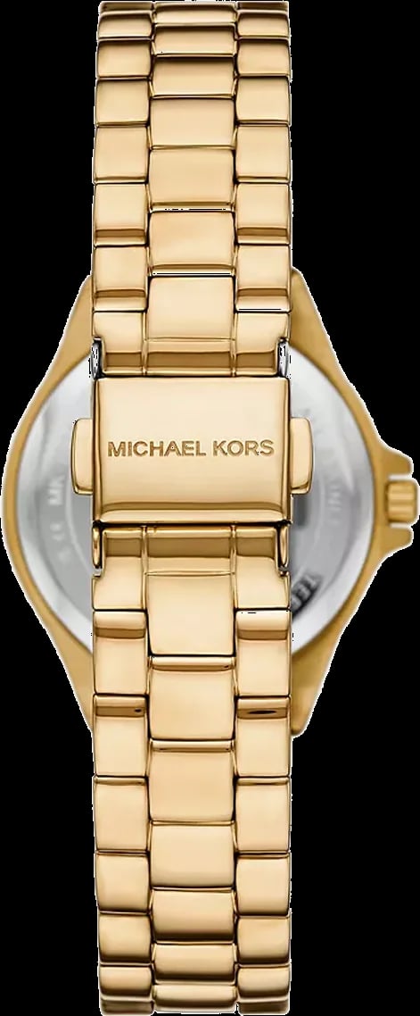 Montre Michael Kors Lennox MK7395 profil bracelet acier inoxydable doré