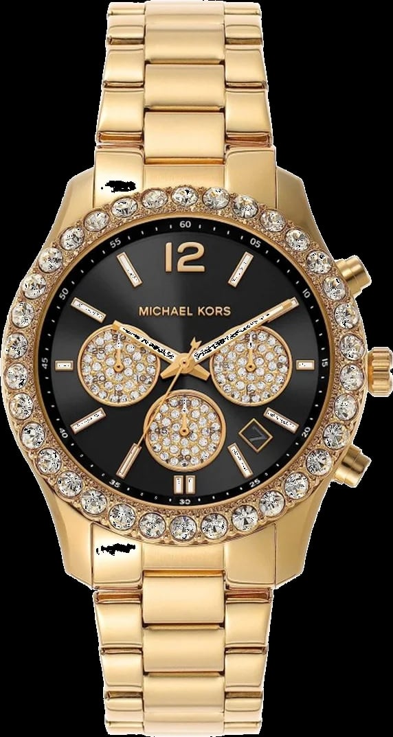 Montre Michael Kors MK7414 femme cadran noir bracelet acier
