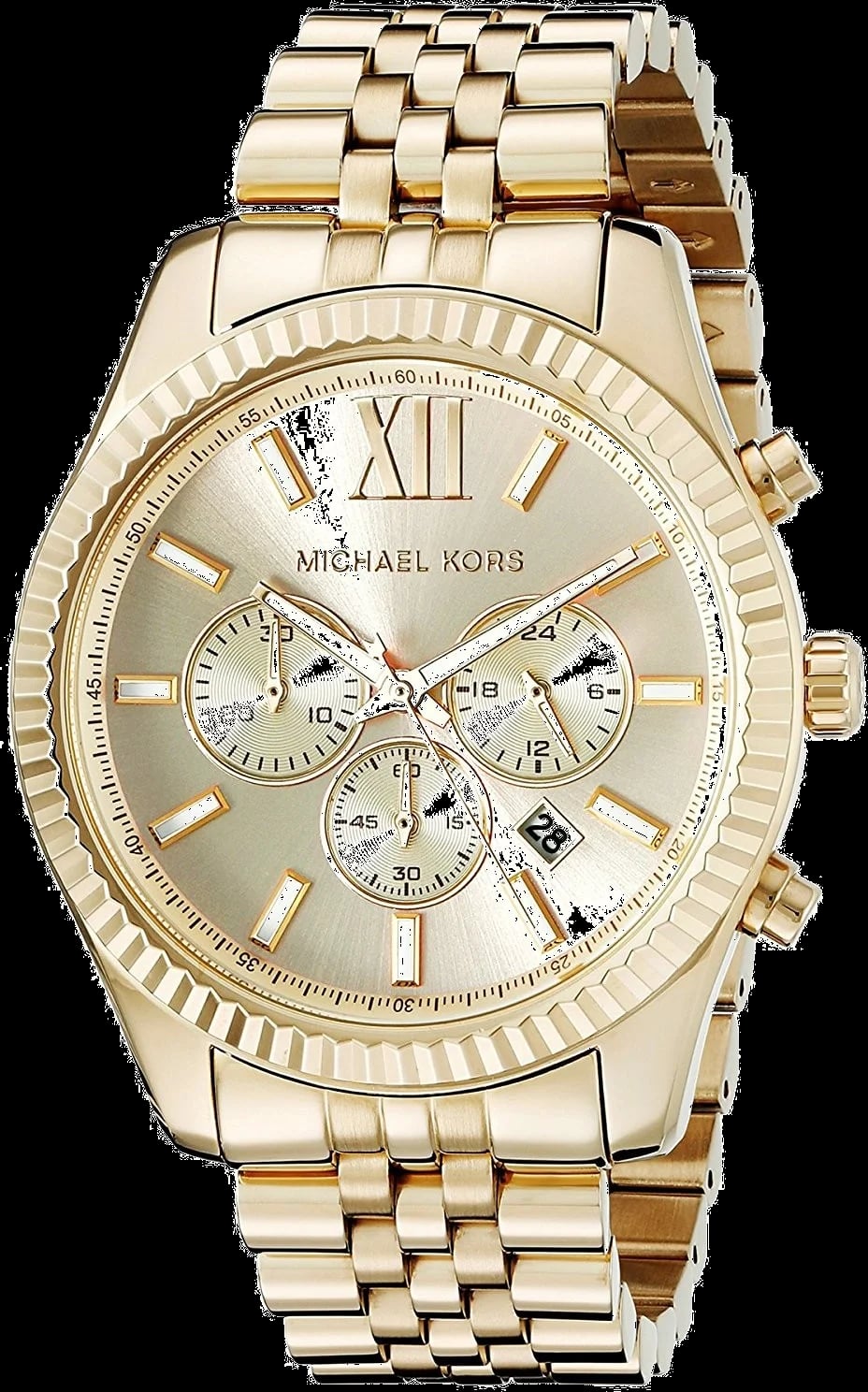 Montre Michael Kors MK8281 homme cadran doré bracelet acier inoxydable