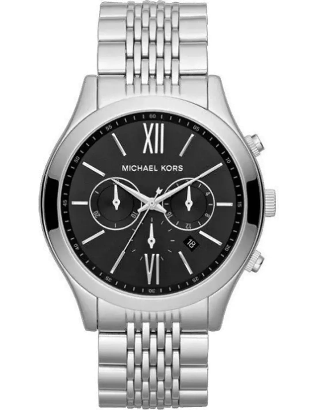 Montre Michael Kors MK8305 homme cadran noir bracelet acier inoxydable