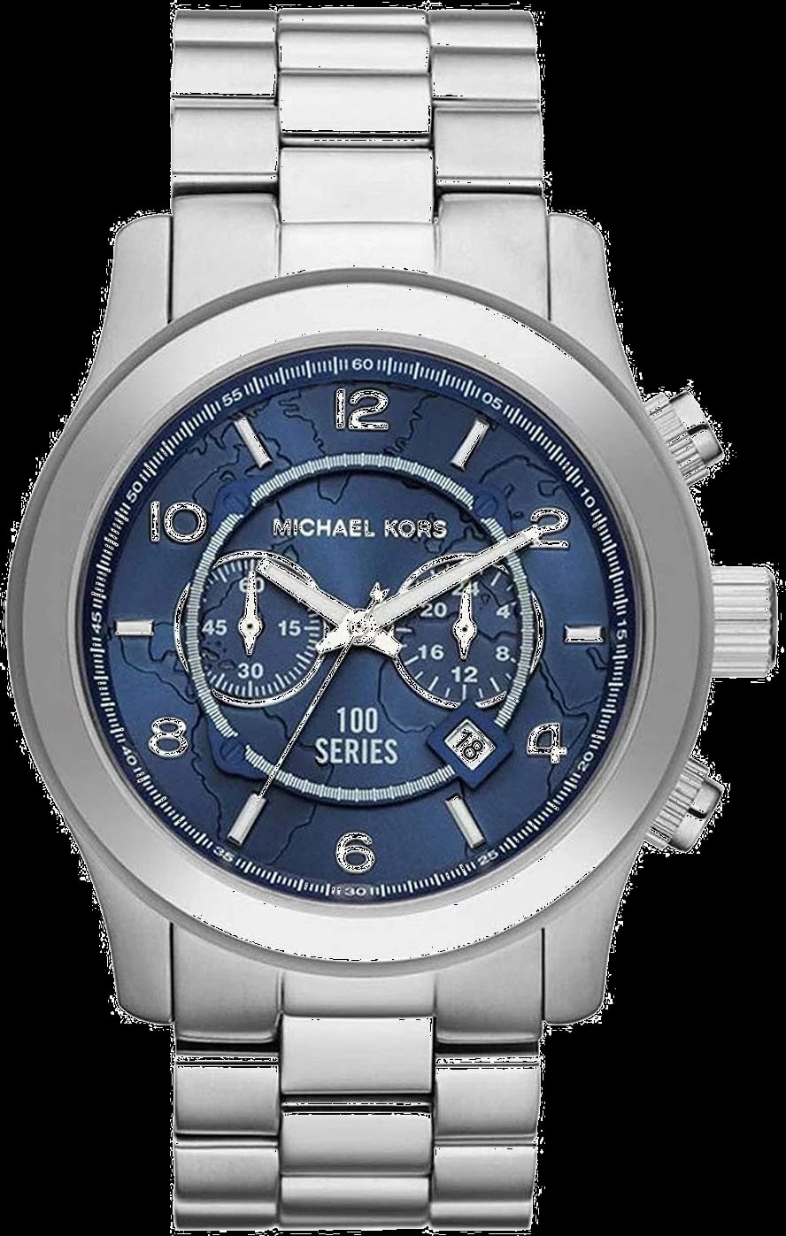 Montre Michael Kors MK8314 unisexe cadran bleu bracelet acier inoxydable
