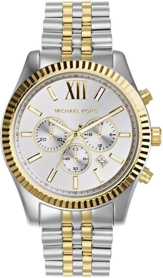 Montre Michael Kors MK8344 homme cadran argent bracelet acier inoxydable