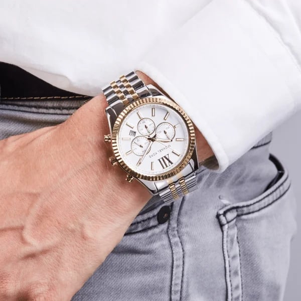 Montre Michael Kors MK8344 homme détail bracelet acier inoxydable