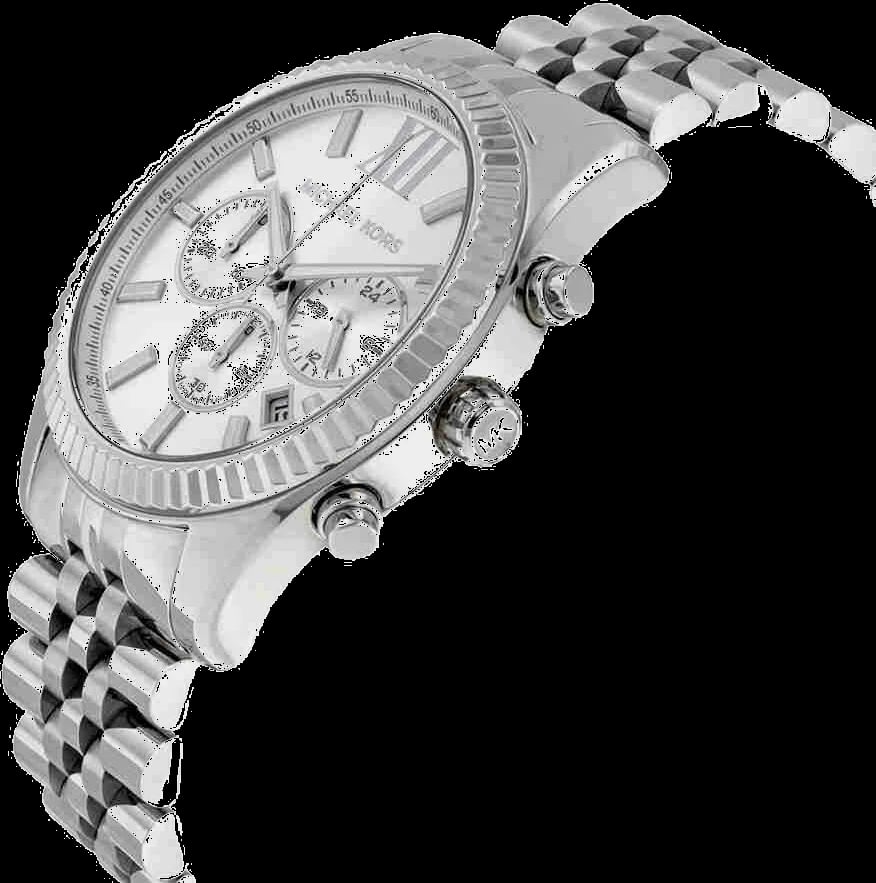 Montre Michael Kors MK8405 homme détail cadran argent