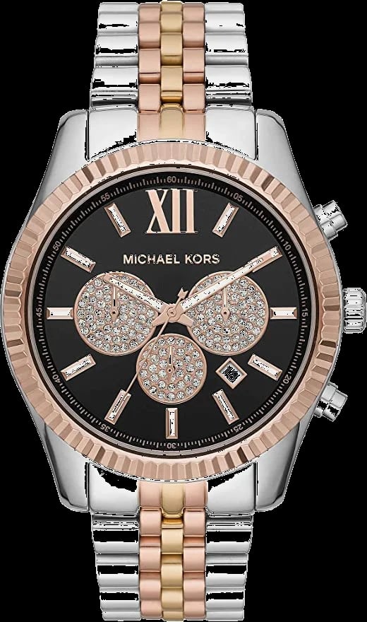 Montre Michael Kors MK8714 homme cadran noir bracelet acier inoxydable