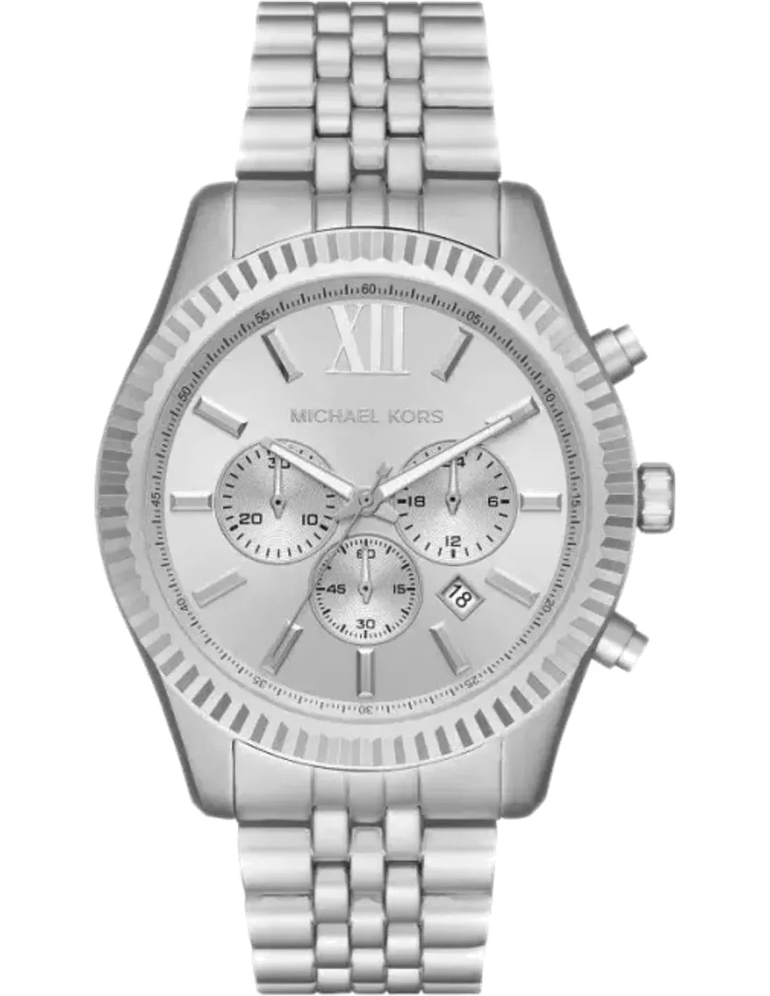 Montre Michael Kors MK8789 homme cadran argent bracelet aluminium