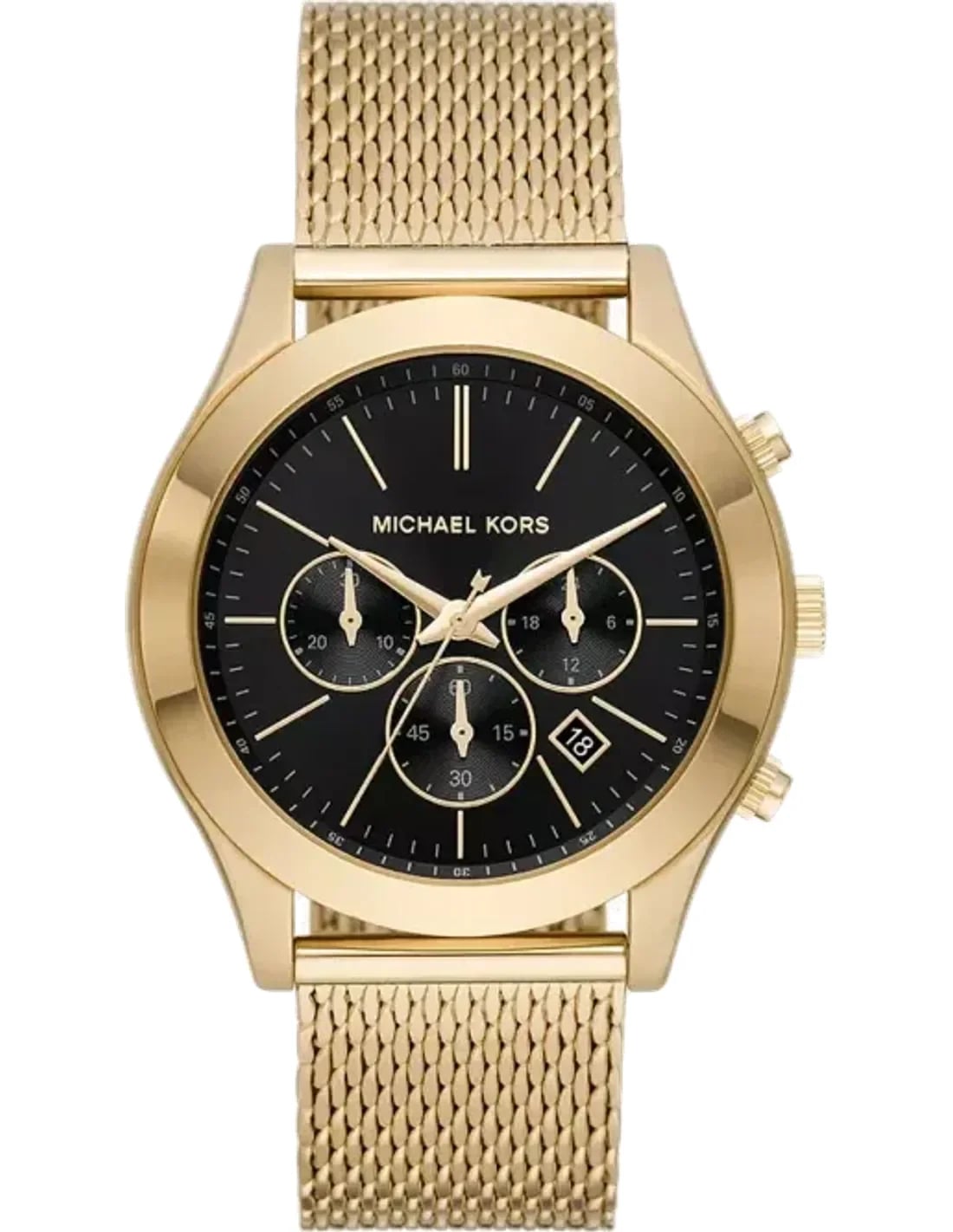 Montre Michael Kors MK9057 homme cadran noir bracelet acier