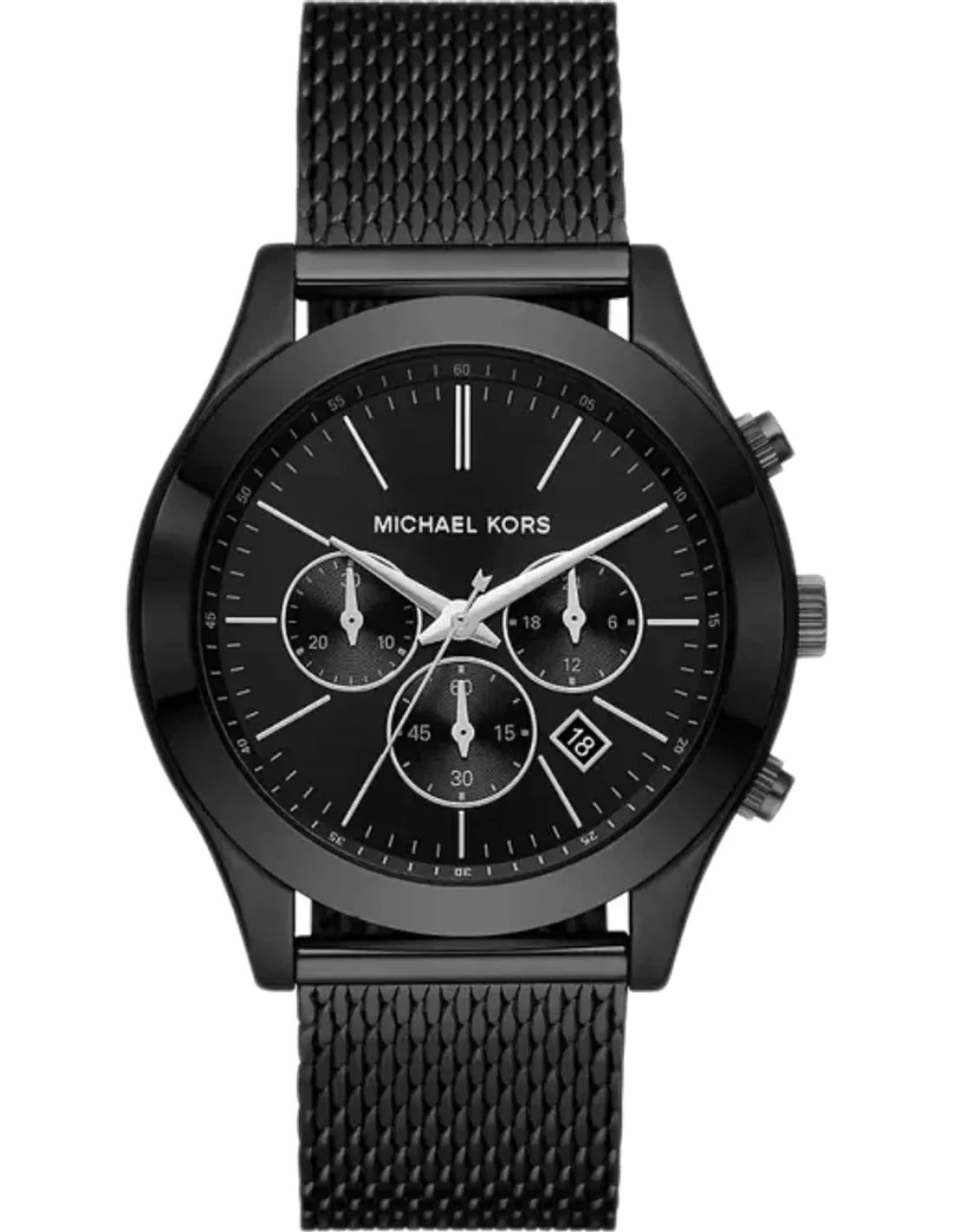 Montre Michael Kors MK9060 homme cadran noir bracelet acier