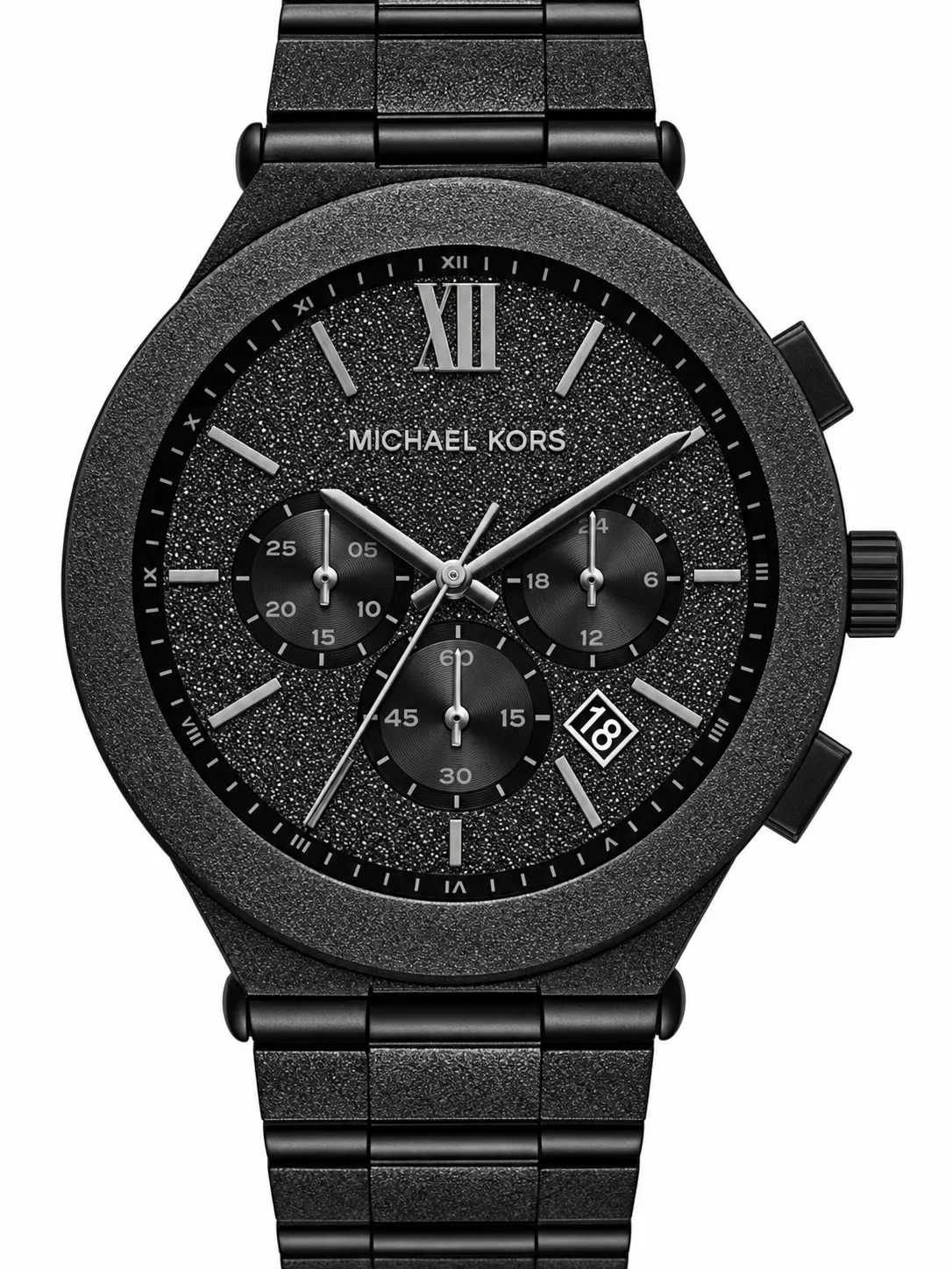 Montre Michael Kors MK9223 homme cadran noir bracelet acier