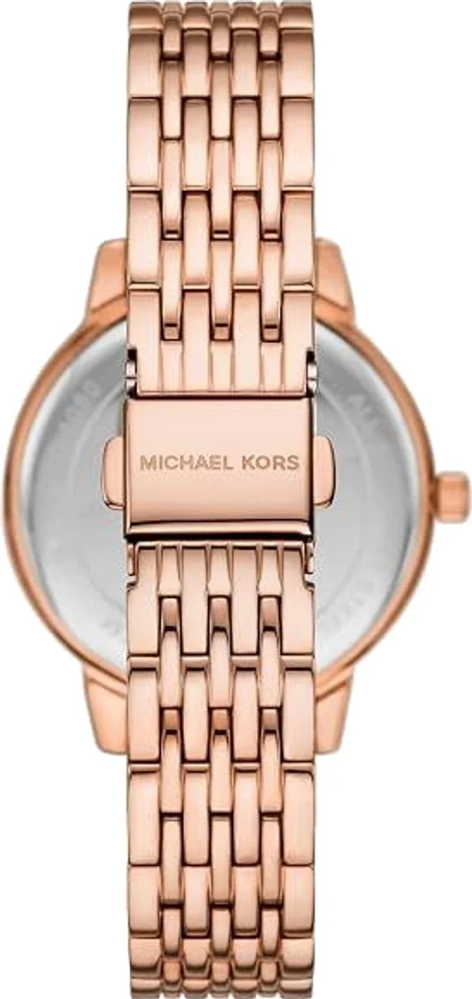 Montre Michael Kors MKO1081 femme détail cadran or rose