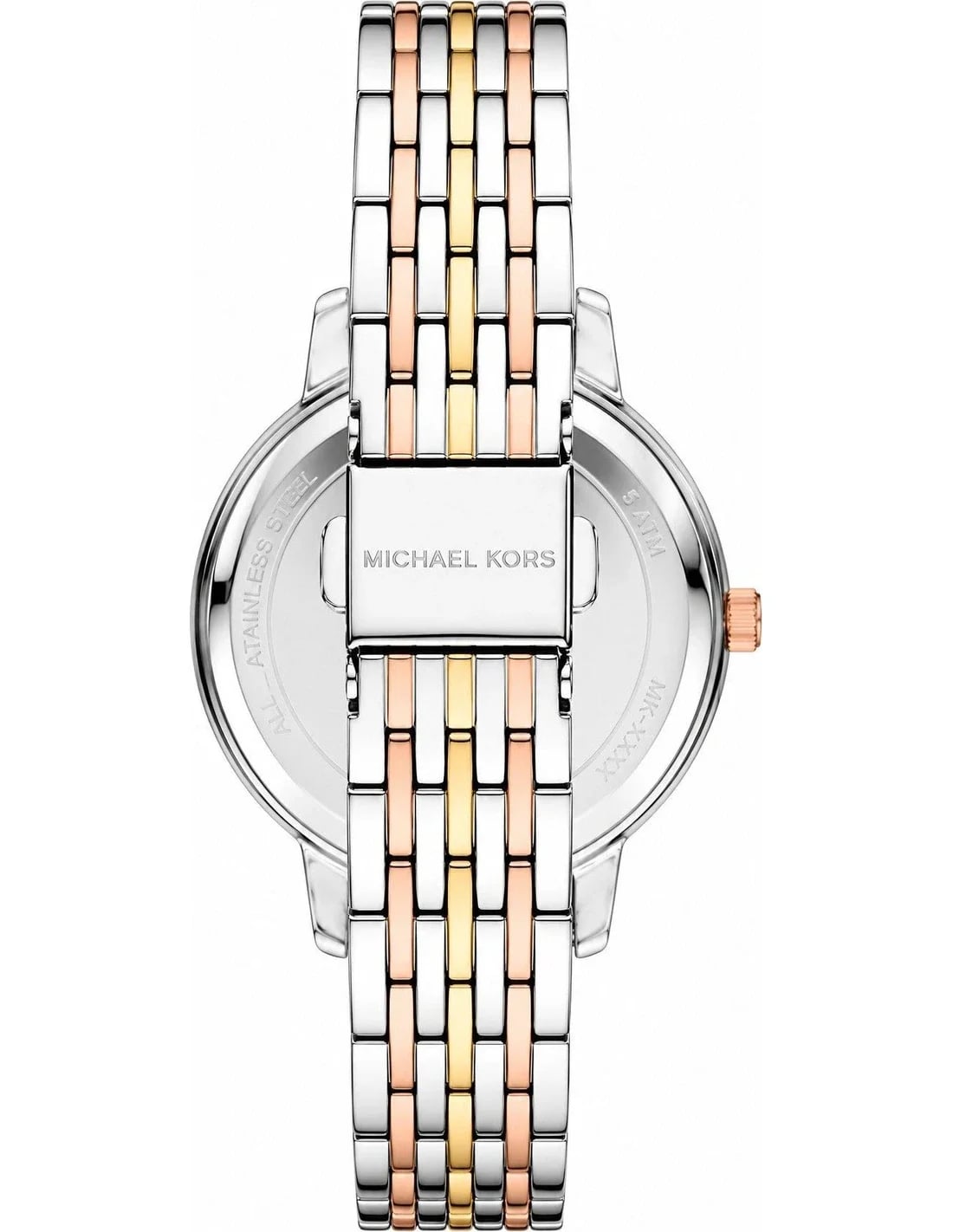Montre Femme Michael Kors Melissa MKO1117 bicolore bracelet maillons acier vue 3