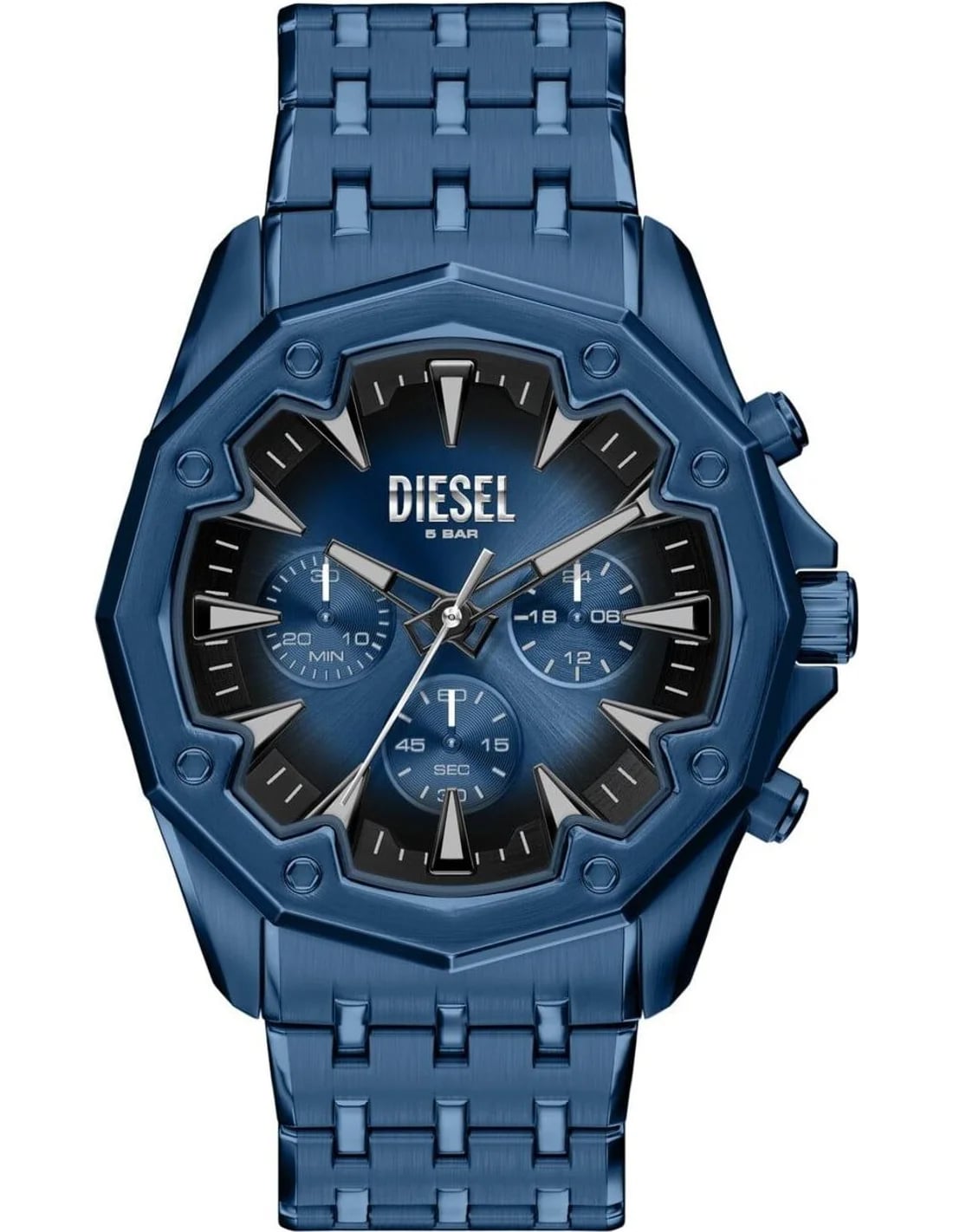 Montre Diesel DZ4705 homme cadran bleu bracelet acier