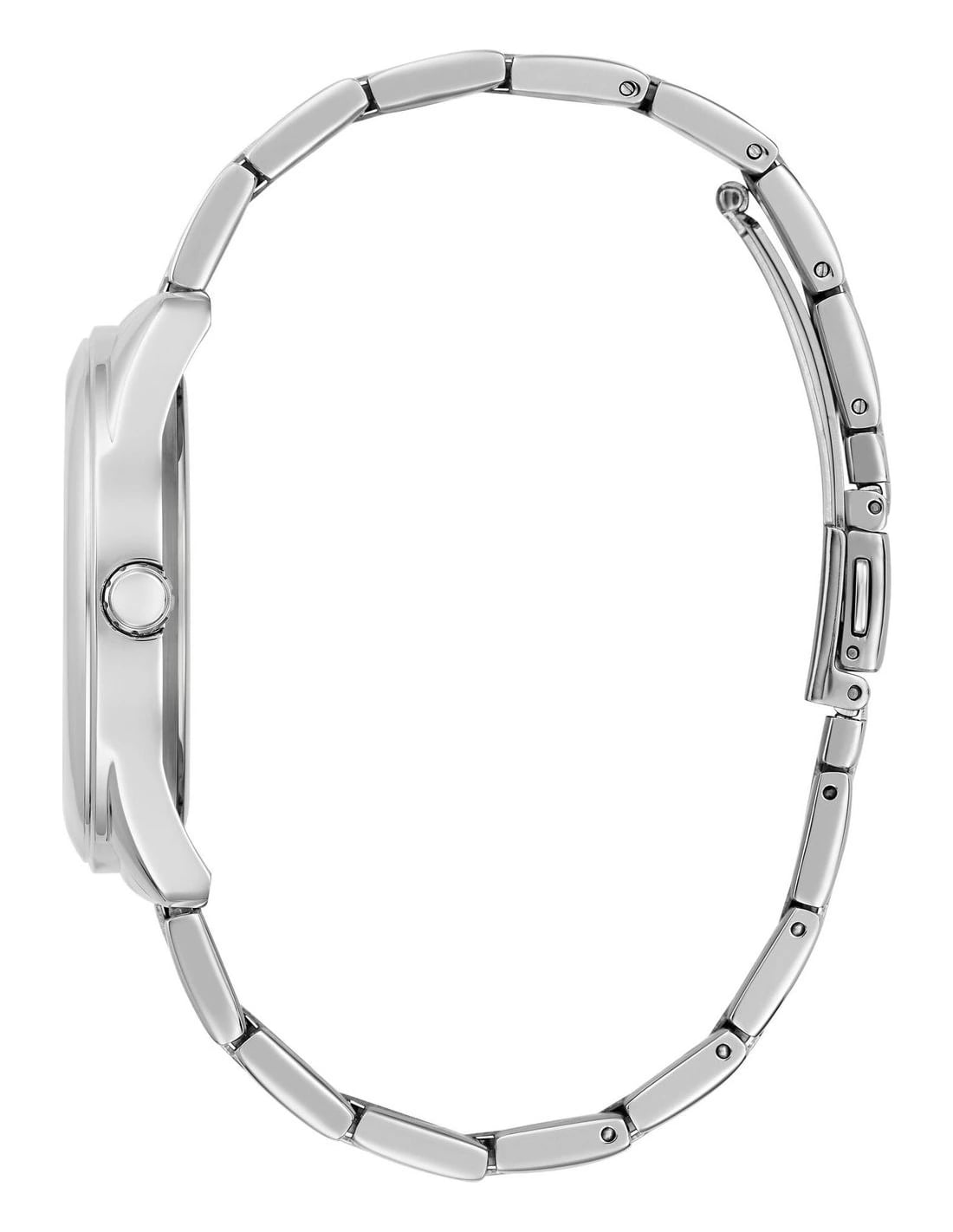 Montre Femme Guess Cubed GW0606L1 cadran monogramme G bracelet acier argenté vue 3