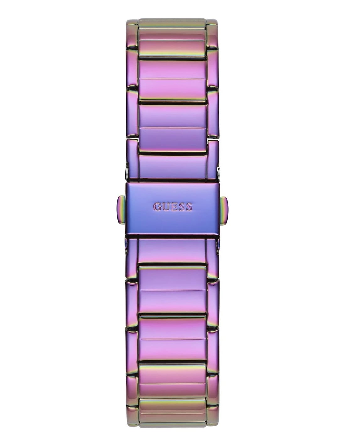 Montre Femme Guess Fusion GW0552L4 iridescente bracelet maillons acier vue 3