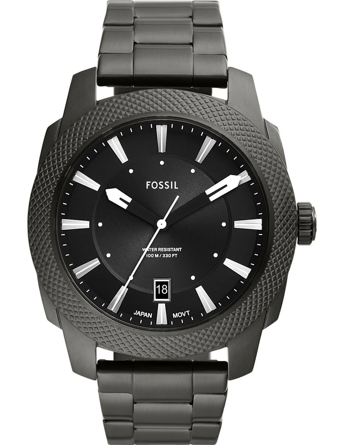 Montre Fossil FS5970 homme cadran noir bracelet acier