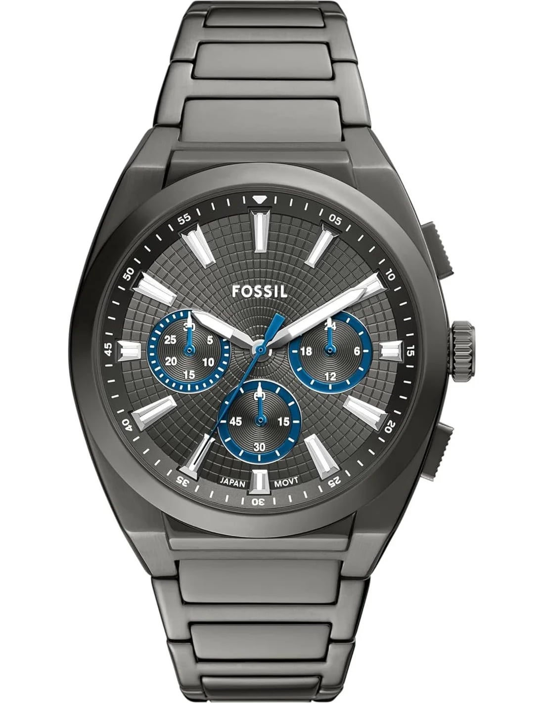 Montre Fossil FS6107 homme cadran gris bracelet acier
