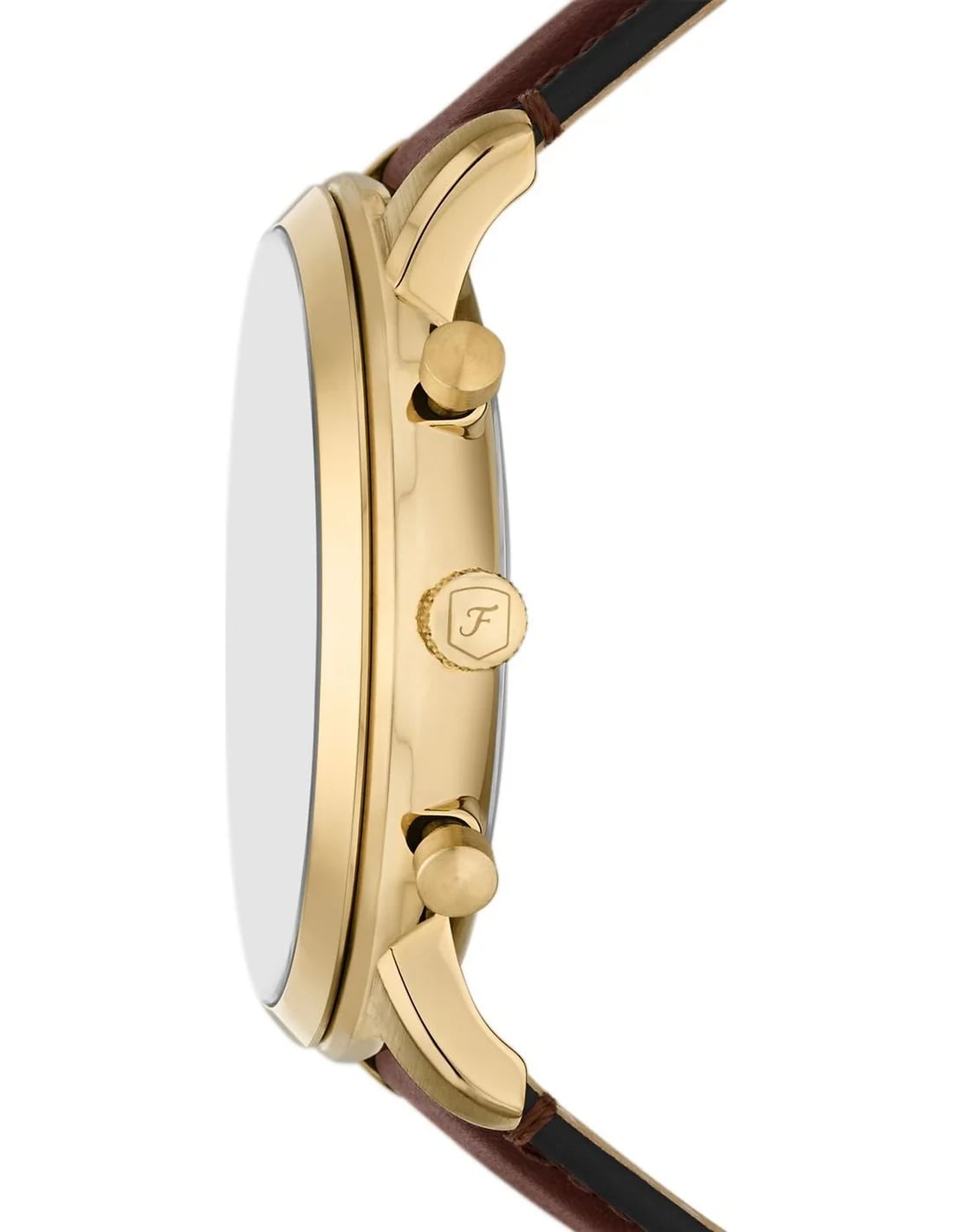 Montre Fossil FS6113 homme détail cadran jaune
