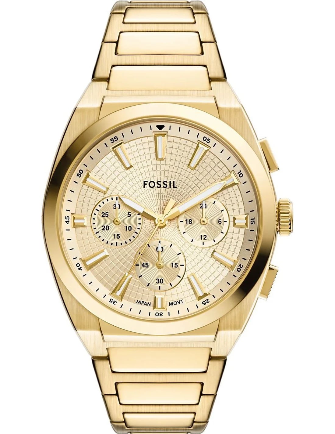 Montre Fossil FS6119 homme cadran or bracelet acier