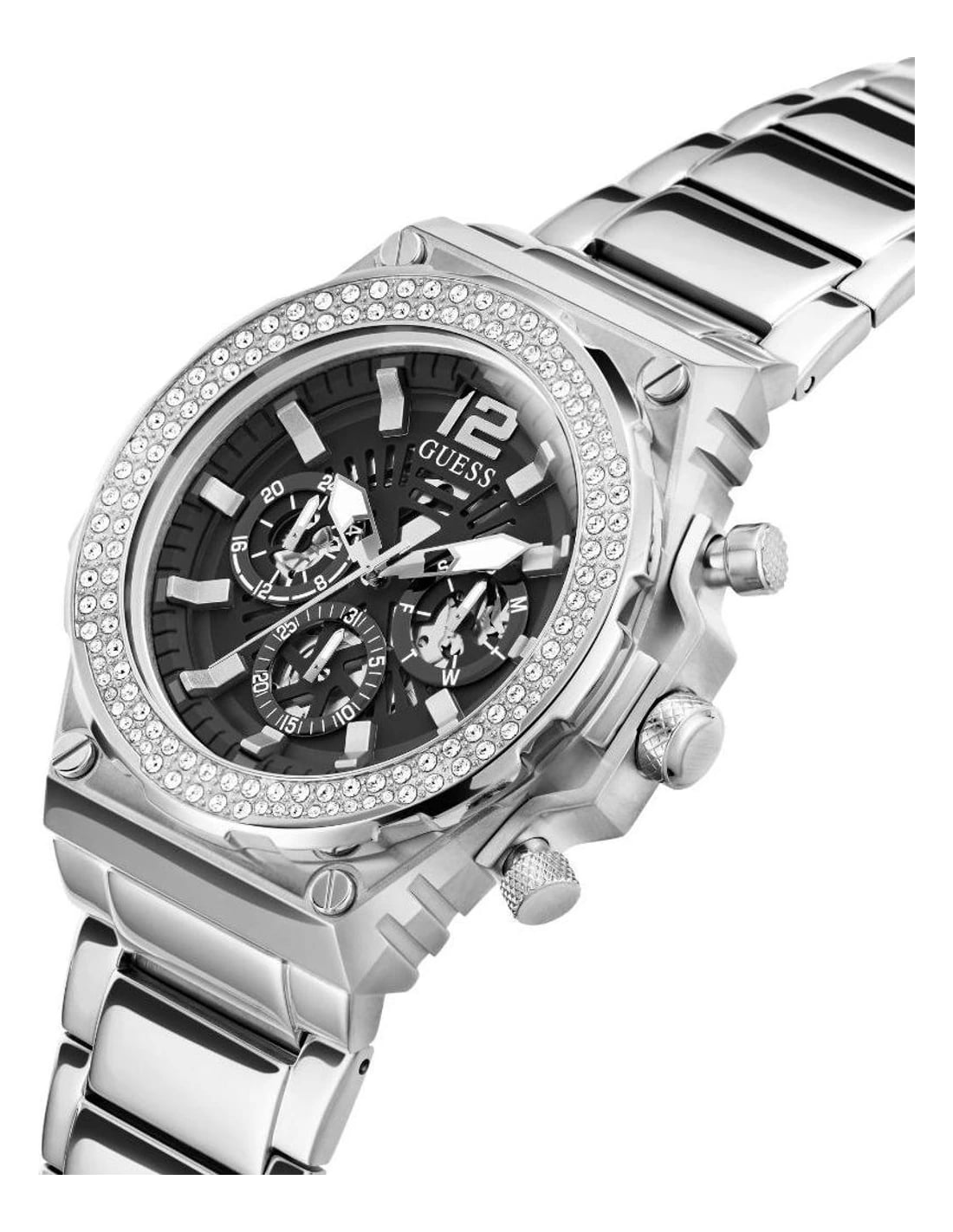 Guess GW0632G1 Classic Silver Men's Watch with Stainless Steel Bracelet view 2