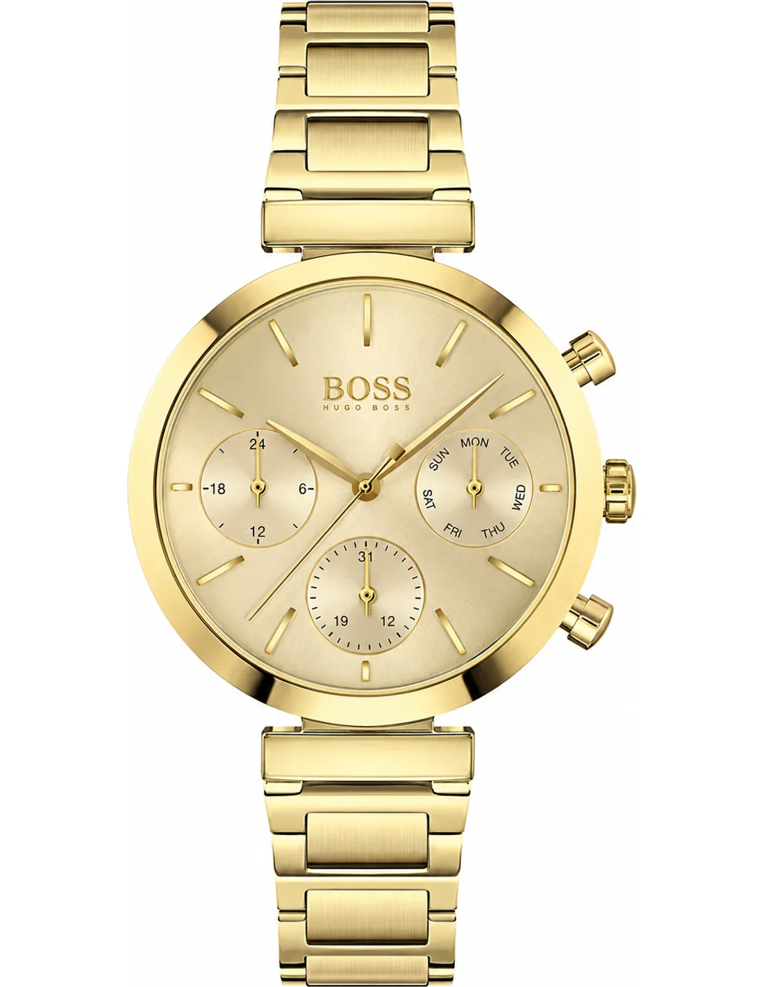 Montre Hugo Boss 1502532 femme cadran or bracelet acier