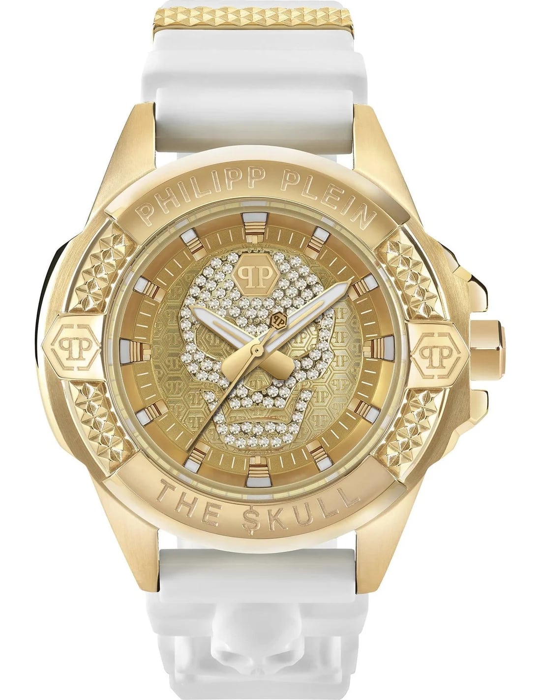 Montre Philipp Plein PWAAA1221 homme cadran or bracelet silicone