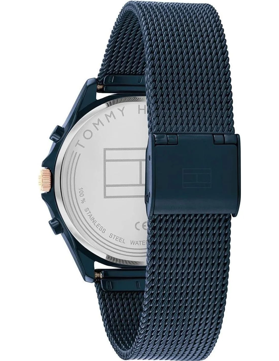 Montre Tommy Hilfiger 1782418 femme détail cadran bleu