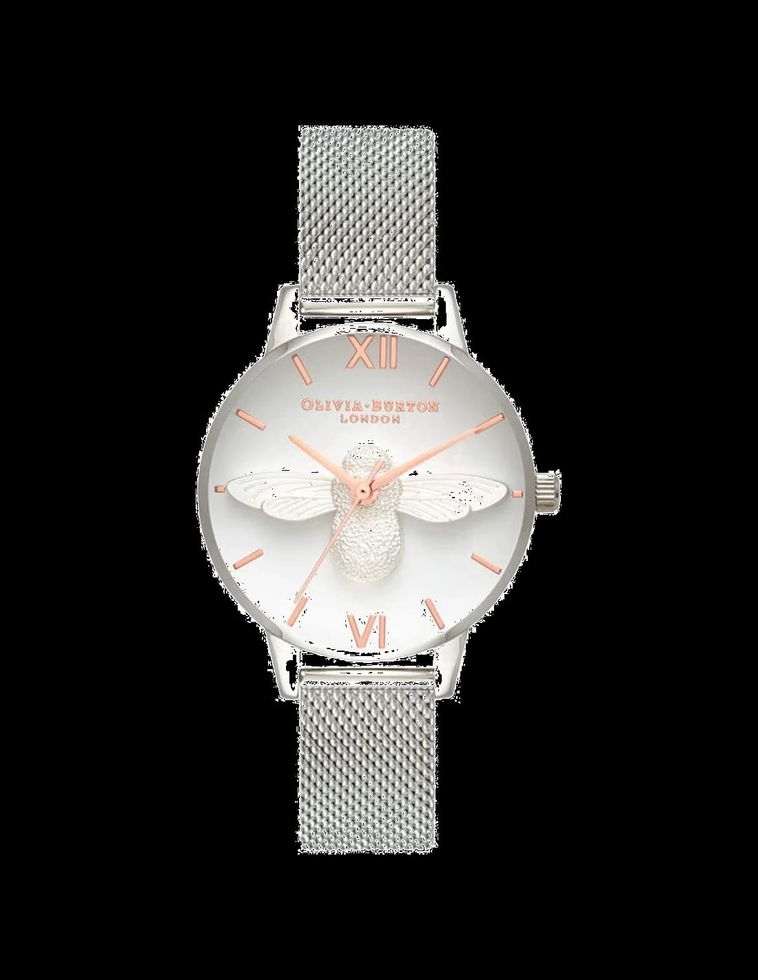 Montre Olivia Burton OB16AM146 femme cadran blanc bracelet acier inoxydable