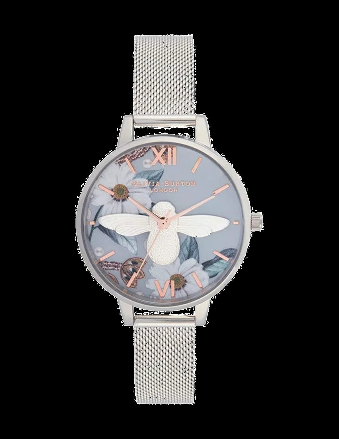 Montre Olivia Burton OB16BF18 femme cadran bleu bracelet acier inoxydable
