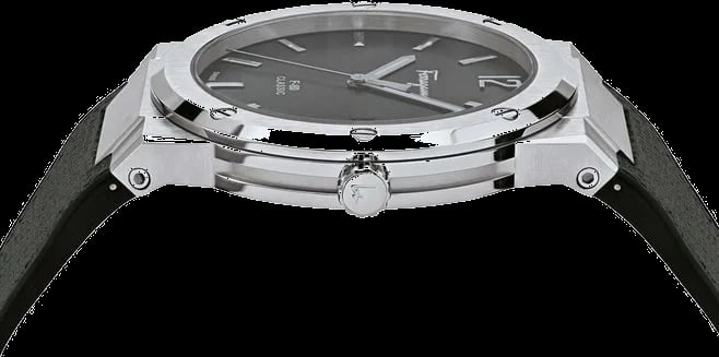 Montre Salvatore Ferragamo SFDT00619 homme détail cadran noir