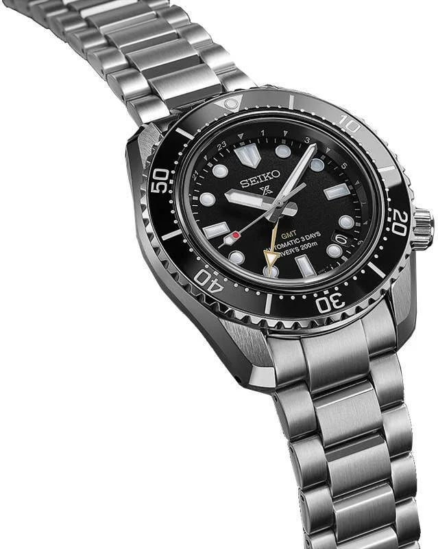 Seiko SPB383J1 Prospex bracelet acier argent boucle déployante profil