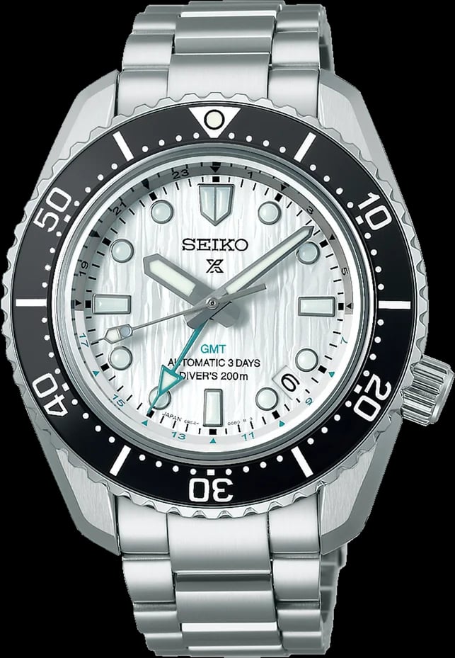 Montre Seiko SPB439J1 Prospex GMT automatique cadran argenté acier 42mm
