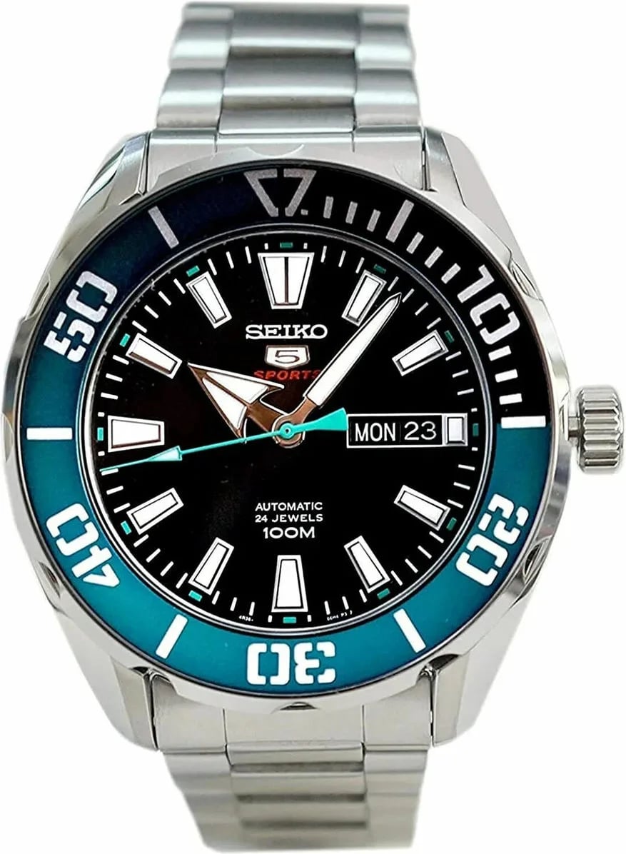 Montre Seiko SRPC53K1 homme cadran noir bracelet acier inoxydable