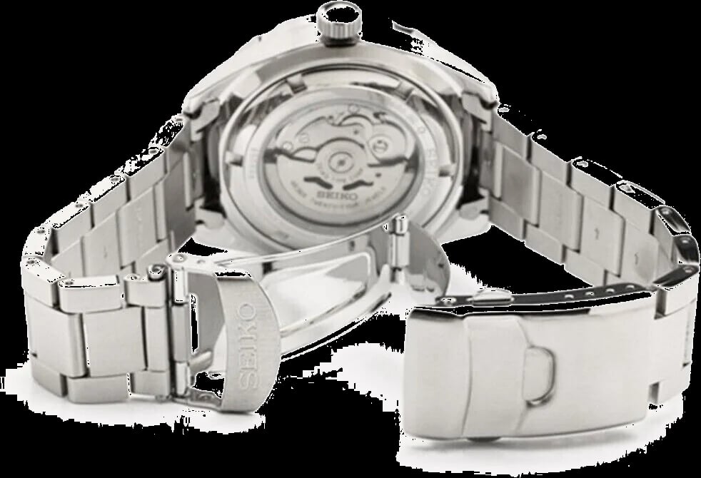 Montre Seiko SRPC55K1 homme détail cadran orange