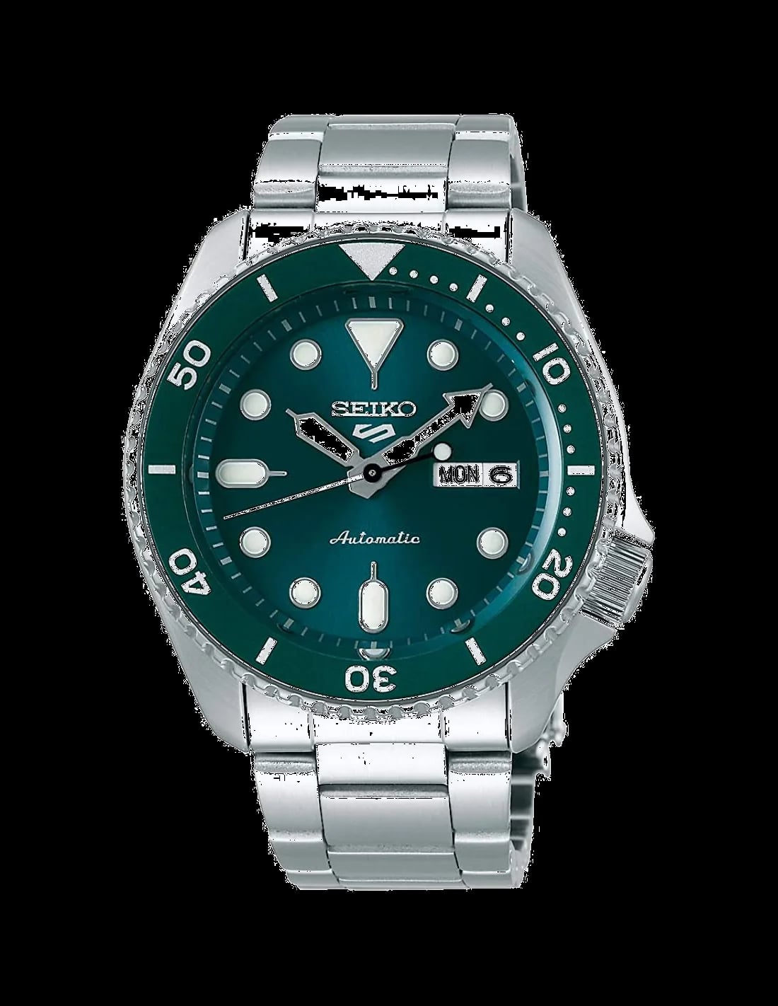 Montre Seiko SRPD61K1 homme cadran vert bracelet acier inoxydable