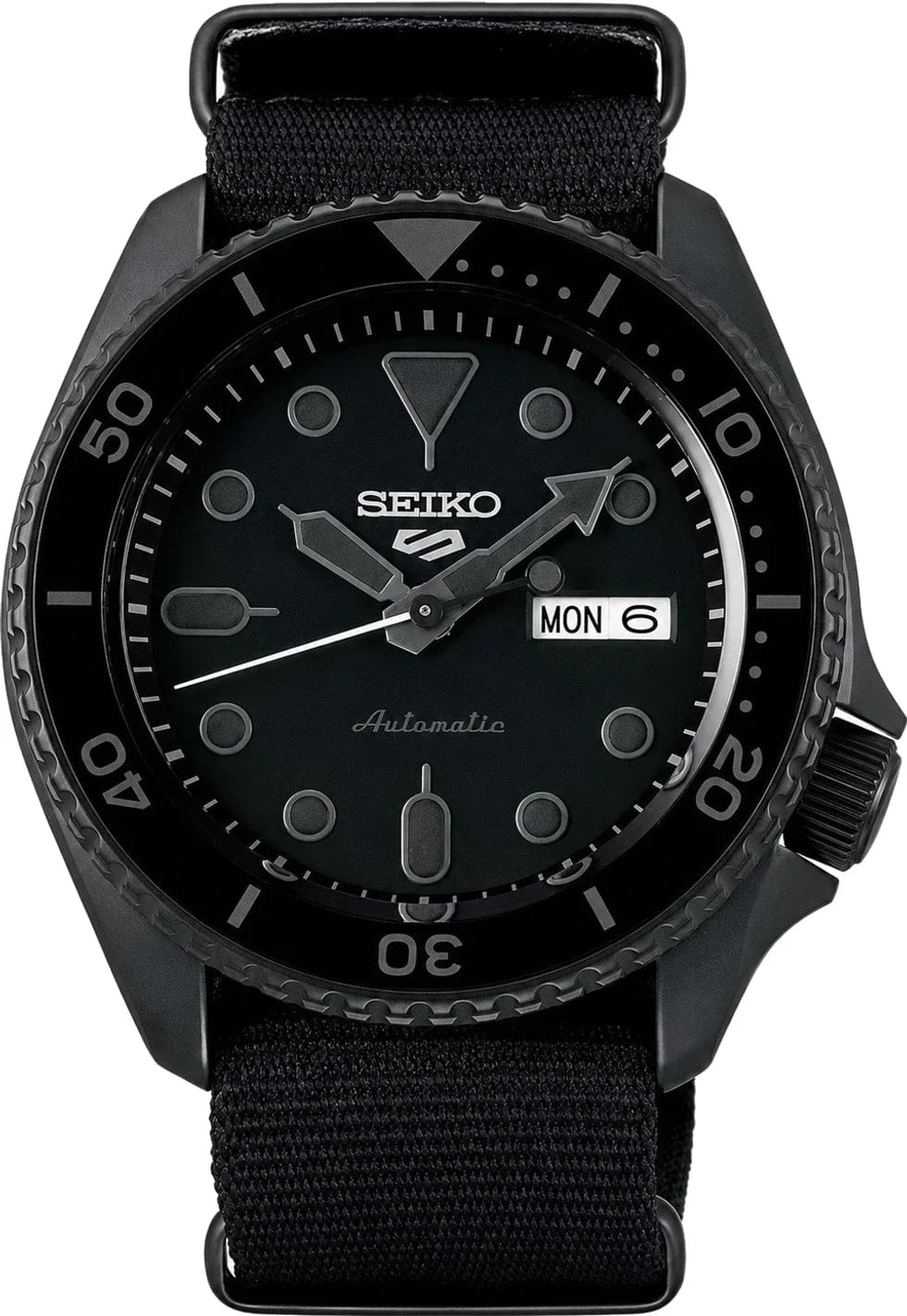 Montre Seiko SRPD79K1 homme cadran noir bracelet nylon