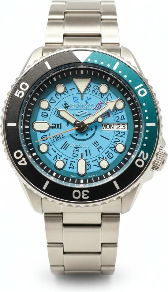 Montre Seiko SRPJ45BL homme cadran bleu bracelet acier inoxydable