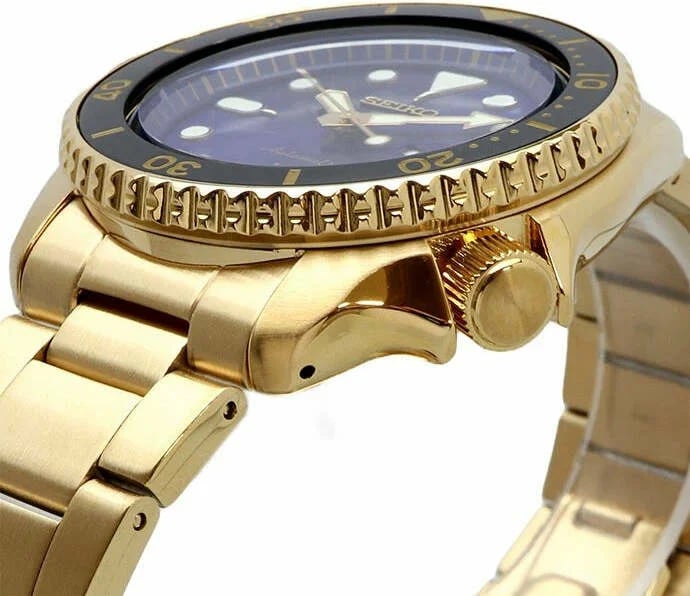Seiko SRPK20 Sports profil bracelet acier inoxydable boucle déployante or
